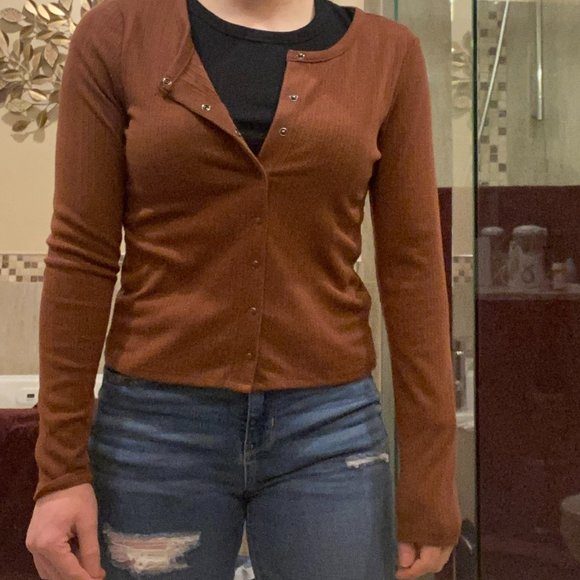 American Eagle Snap-Front Shirt - Picture 2 of 4